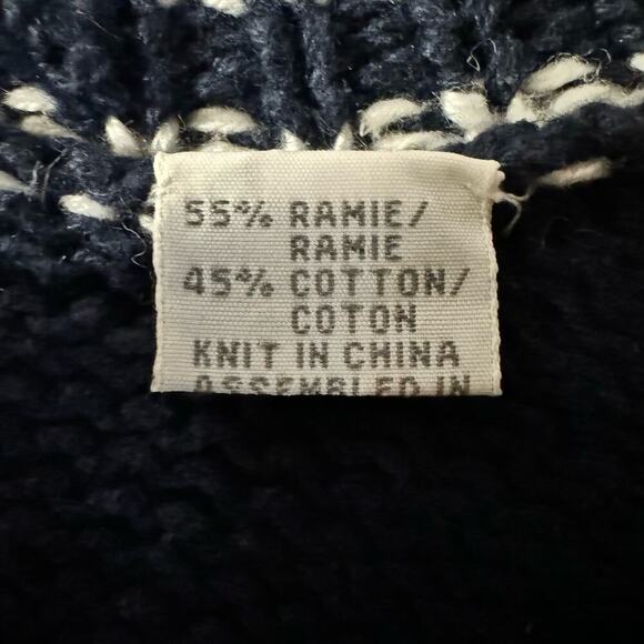 Vintage Marisa Christina Nautical Chunky Hand Knit Cardigan Size PP Grannycore - Picture 11 of 11